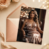 Invitation d'anniversaire photo fabuleuse de cinqu