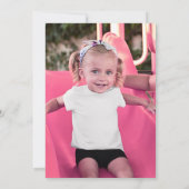 Invitation d'anniversaire photo Fille Invitation C (Dos)