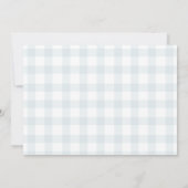 Invitation d'anniversaire photo Gingham Silly Goos (Dos)