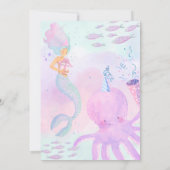 Invitation d'anniversaire photo sous la mer adorab (Dos)