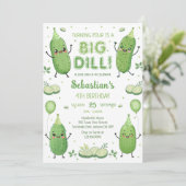 Invitation d'anniversaire Pickle Big Dill Party (Debout devant)