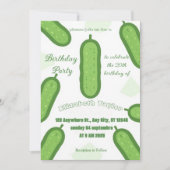 Invitation d'anniversaire Pickles & Concombre Fête (Devant)