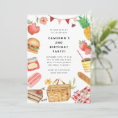 Invitation d'anniversaire pique-nique (Debout devant)