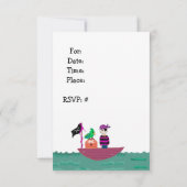 Invitation d'anniversaire pirate (Dos)