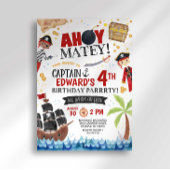 Invitation d'anniversaire pirate