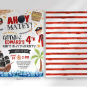 Invitation d'anniversaire pirate