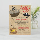 Invitation d'anniversaire pirate pour tout âge (Debout devant)