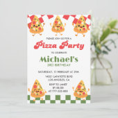 Invitation d'anniversaire Pizza| Fête d'enfants mo (Debout devant)