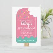 Invitation d'anniversaire Popsicle (Debout devant)