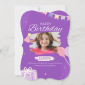 Invitation d'anniversaire pour 16 ans (Dos)