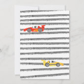 Invitation d'anniversaire pour 2 ans de course de  (Dos)