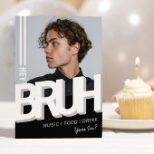 Invitation d'anniversaire pour adolescent « Hey Br