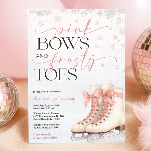 Invitation d'anniversaire pour adolescente de pati
