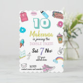 Invitation d'anniversaire pour adolescente, Vsco, (Debout devant)