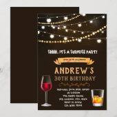 Invitation d'anniversaire pour adultes (Devant / Derrière)