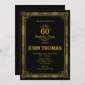 Invitation d'anniversaire pour adultes (Devant / Derrière)