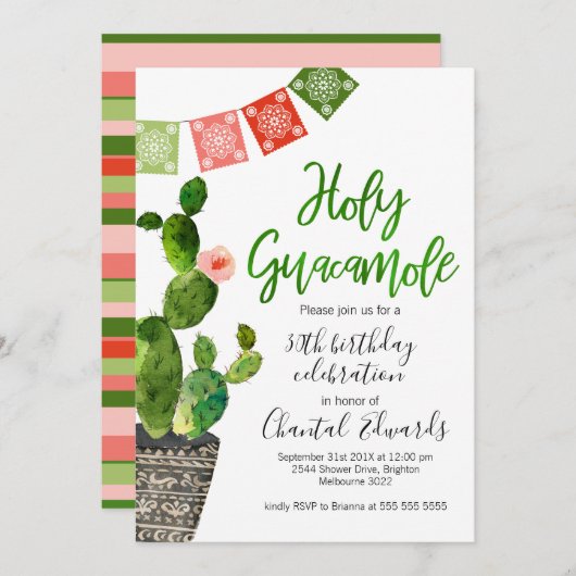 Invitation d'anniversaire pour adultes (Devant / Derrière)