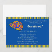 Invitation d'anniversaire pour adultes colombiens (Devant / Derrière)