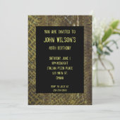 Invitation d'anniversaire pour adultes de Green Sn (Debout devant)