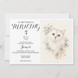 Invitation d'anniversaire pour animal de compagnie