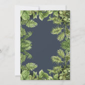 Invitation d'anniversaire pour animaux de safari z (Dos)