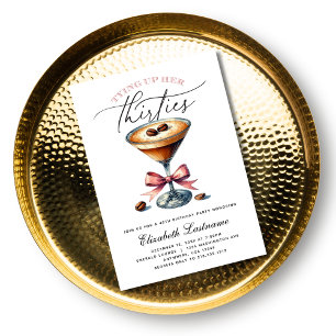 Invitation d'anniversaire pour attacher ses trente