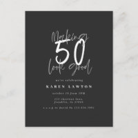 Invitation d'anniversaire pour avoir l'air bien à