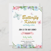 Invitation d'anniversaire pour bébé avec bisou de (Devant)