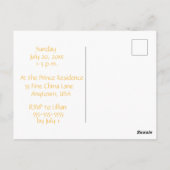 Invitation d'anniversaire pour bébé garçon Ourson (Dos)