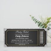 Invitation d'anniversaire pour billet de fête VIP (Debout devant)