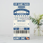 Invitation d'anniversaire pour billet de football (Debout devant)