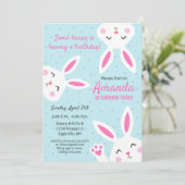 Invitation d'anniversaire pour célébration de Pâqu (Debout devant)