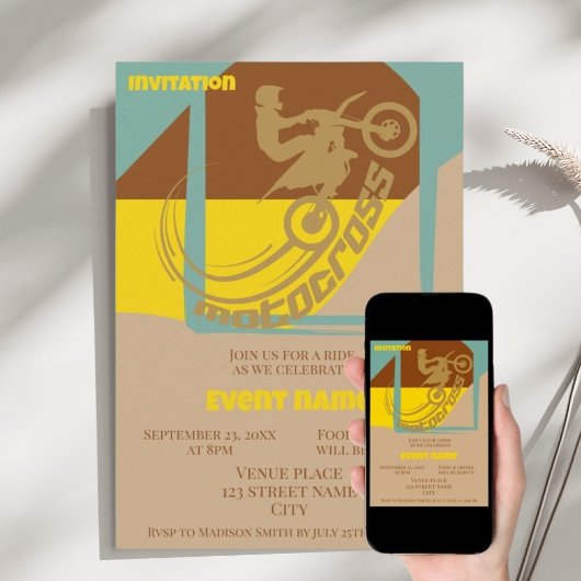 Invitation d'anniversaire pour célébration d'événe