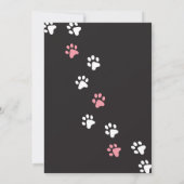 Invitation d'anniversaire pour chaton (Dos)