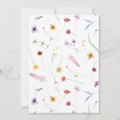 Invitation d'anniversaire pour coccinelle pour un (Dos)