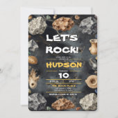 Invitation d'anniversaire pour collectionneur de r (Devant)