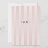 Invitation d'anniversaire pour Coréen  (Dos)