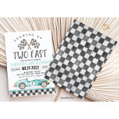 Invitation d'anniversaire pour deux ans de course 