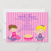 Invitation d'anniversaire pour deux filles (Devant)