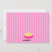 Invitation d'anniversaire pour deux filles (Dos)