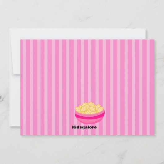 Invitation d'anniversaire pour deux filles (Dos)