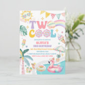 Invitation d'anniversaire pour Deux Piscines Génia (Debout devant)