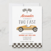 Invitation d'anniversaire pour deux voitures de co (Devant)