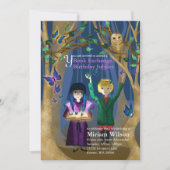 Invitation d'anniversaire pour échange de livres O (Devant)