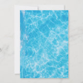 Invitation d'anniversaire pour enfant à la piscine (Dos)