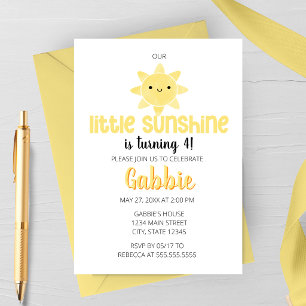 Invitation d'anniversaire pour enfant Little Sunsh