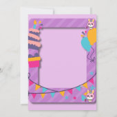 Invitation d'anniversaire pour enfants (Dos)