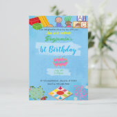 Invitation d'anniversaire pour enfants (Debout devant)