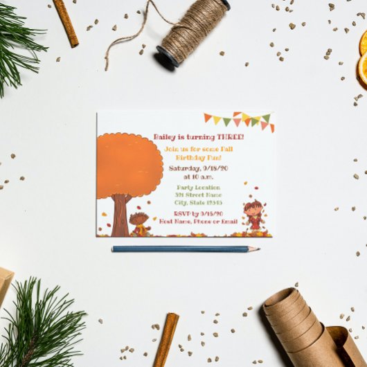 Invitation d'anniversaire pour enfants