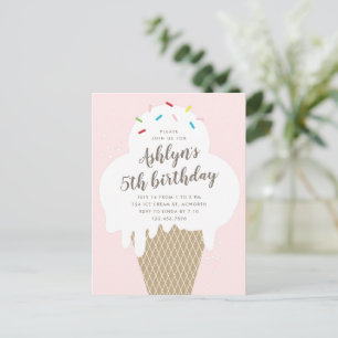 Invitation d'anniversaire pour enfants à petit bud